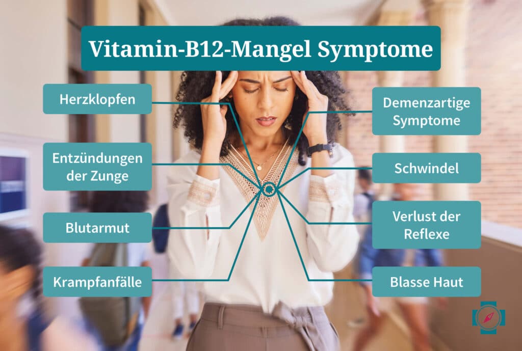 Vitamin-B12-Mangel Symptome