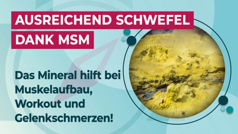 Ausreichend Schwefel dank MSM